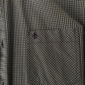 Penguin collared long sleeve shirt. Slim fit